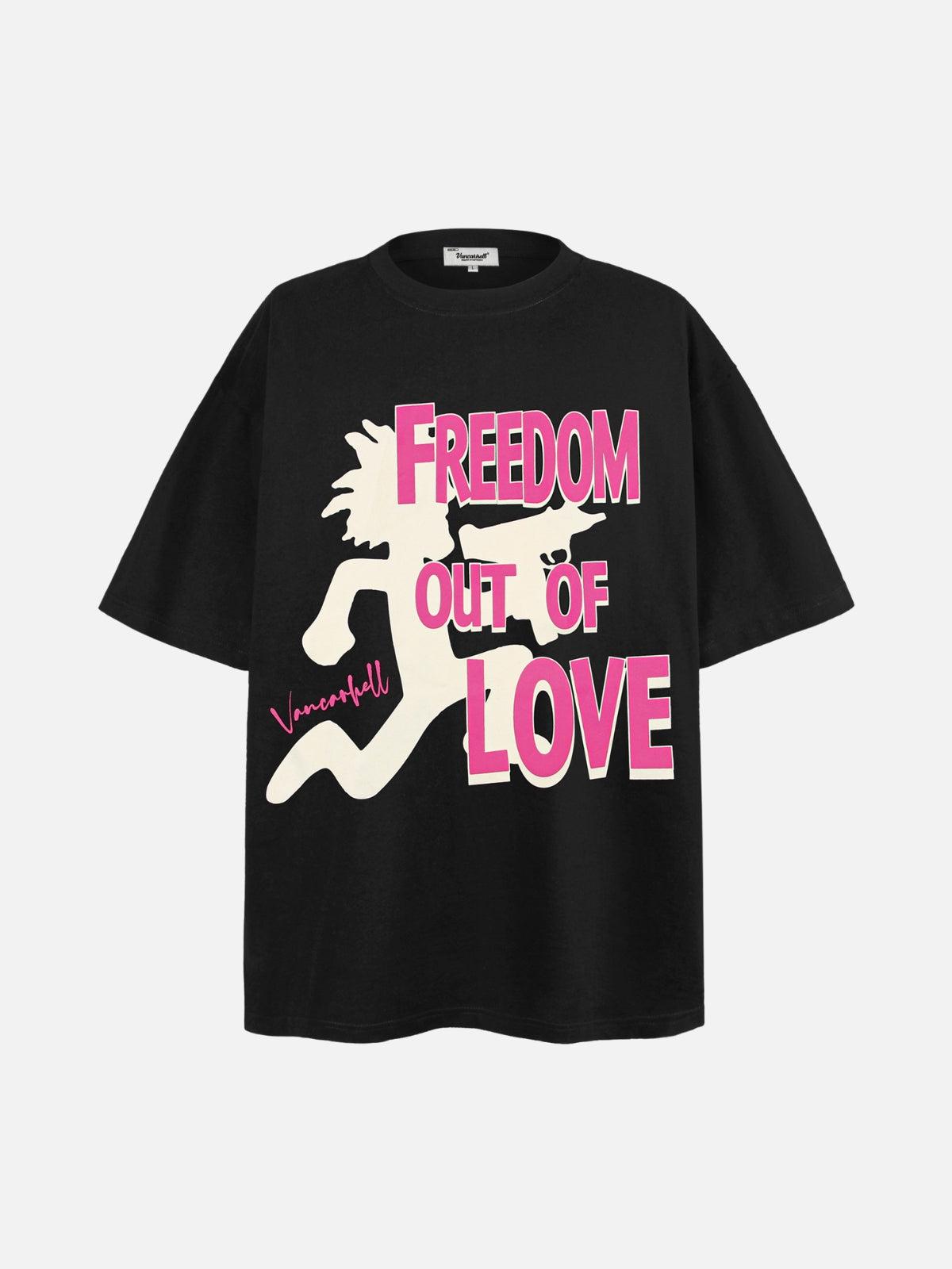 Bold Contrast Love Silhouette Tee