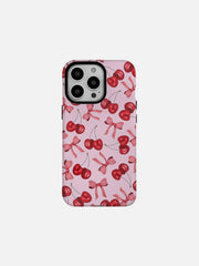 Bow Cherry Graphic Phone Case