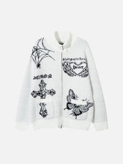 Butterfly Cross Knit Cardigan