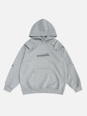 Button Deconstructive Hoodie
