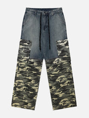 Camouflage Patchwork Jeans