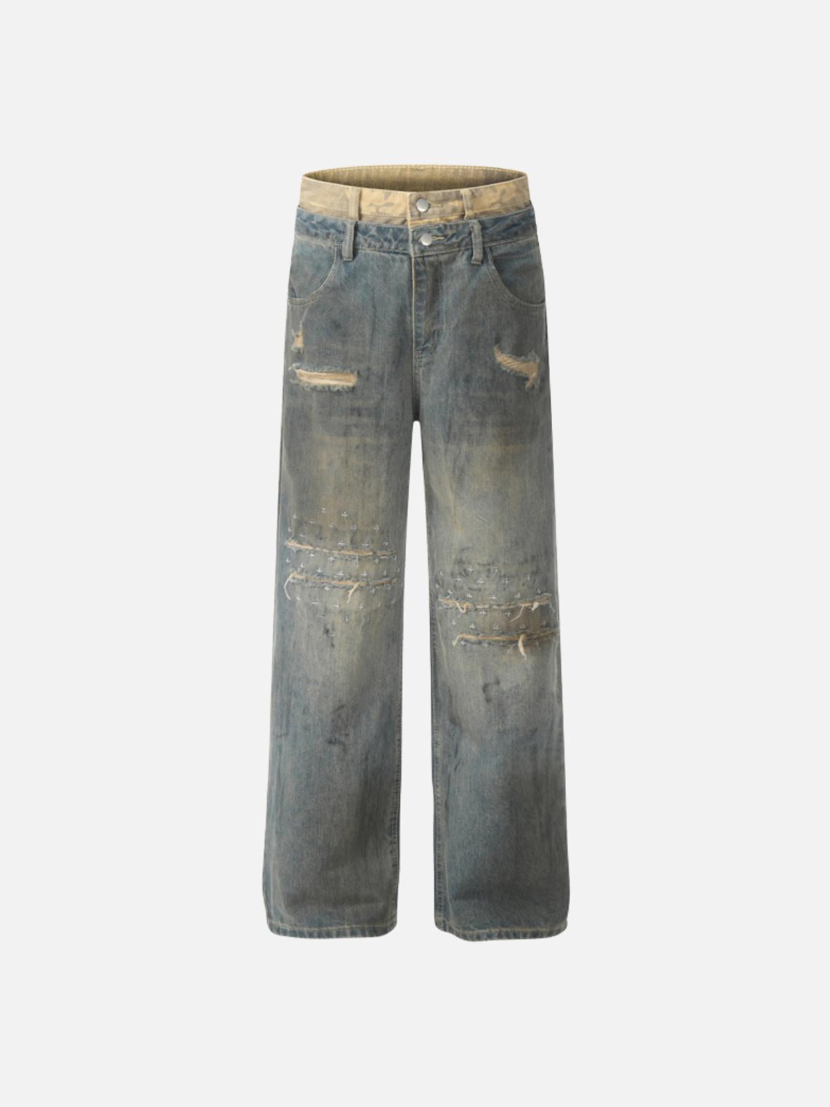 Camouflage Sagging Jeans