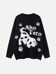 Cartoon Spotted Puppy Sweater