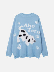 Cartoon Spotted Puppy Sweater