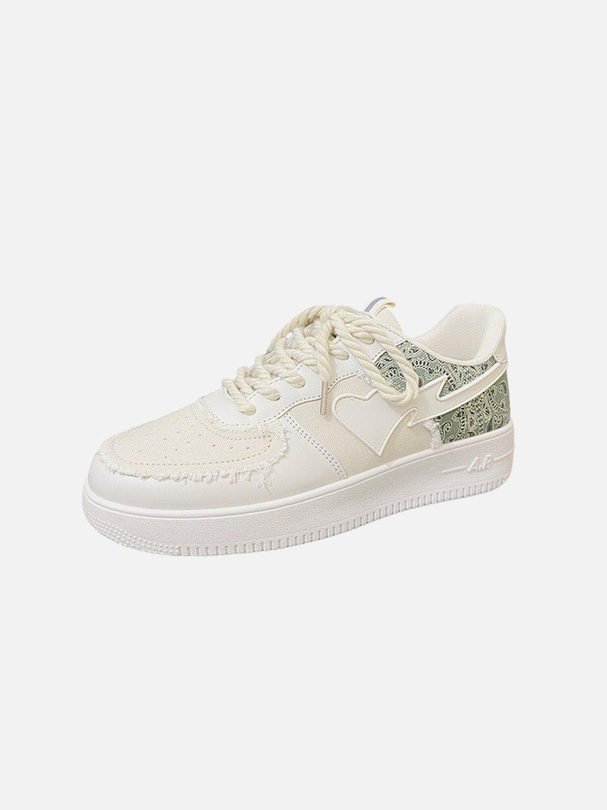 Cashew Flower Patchwork Canvas Shoes