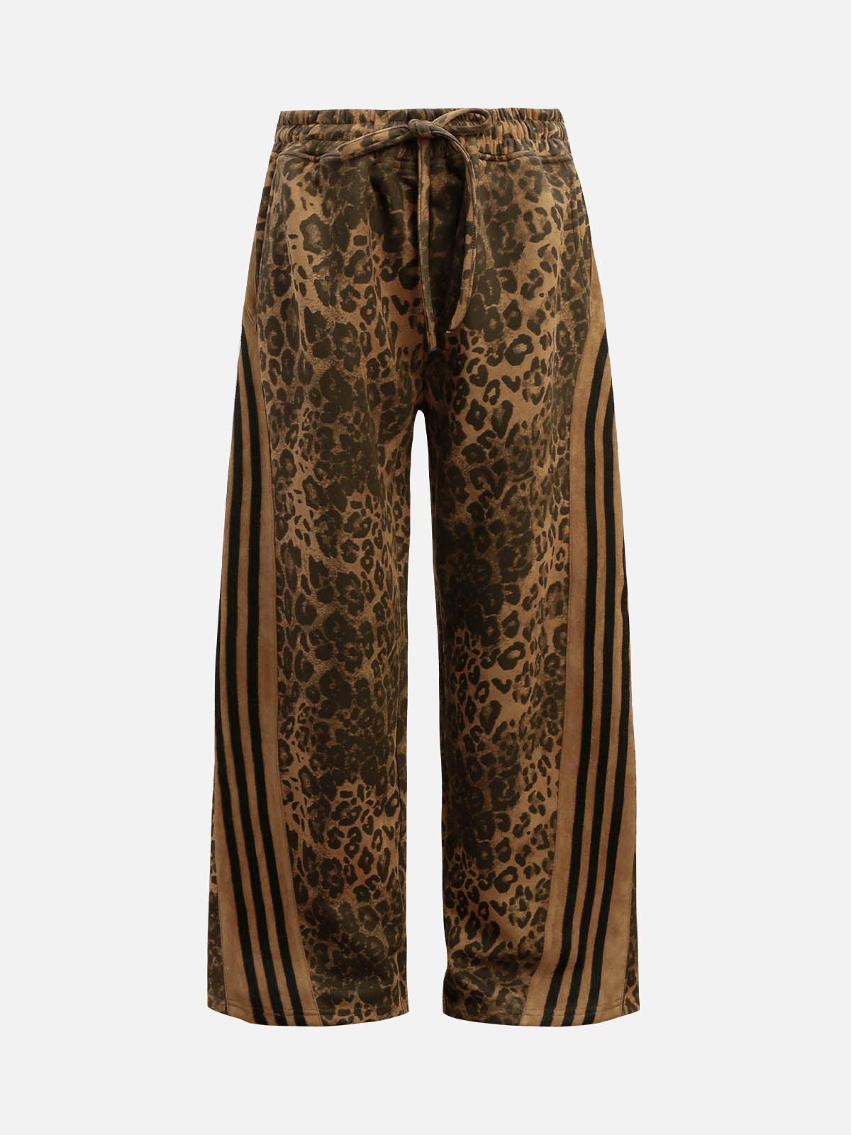 Cheetah Print Suede Pants