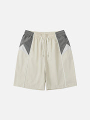 Color Blocking Athleisure Shorts