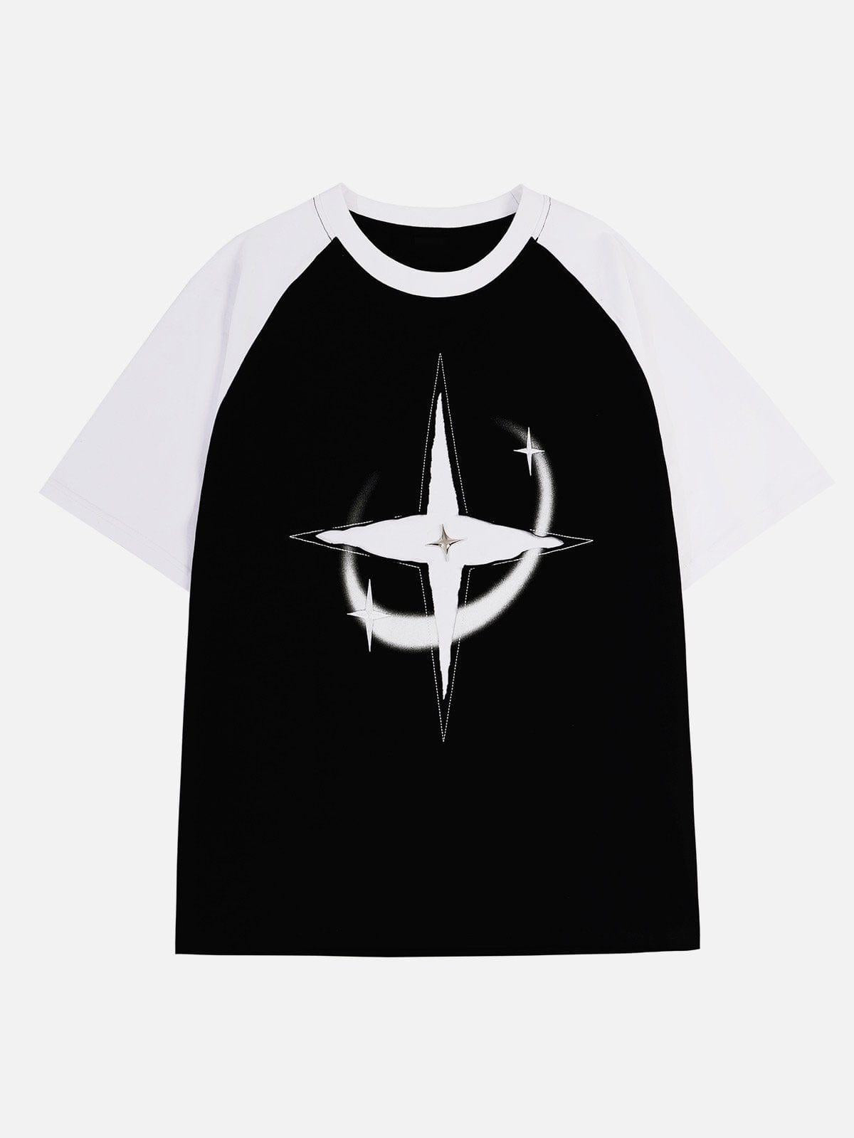 Color Blocking Deconstruct Star Tee