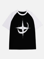 Color Blocking Deconstruct Star Tee