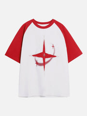 Color Blocking Deconstruct Star Tee