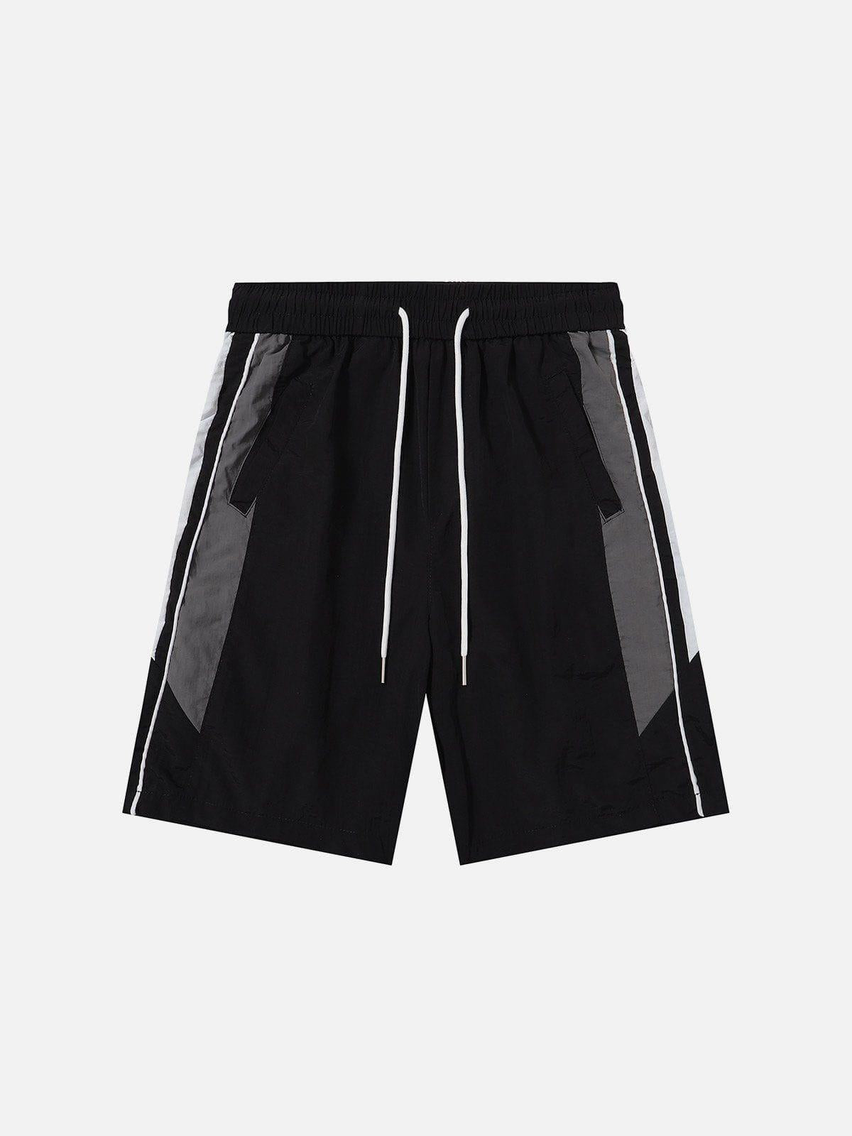 Color Blocking Patchwork Shorts