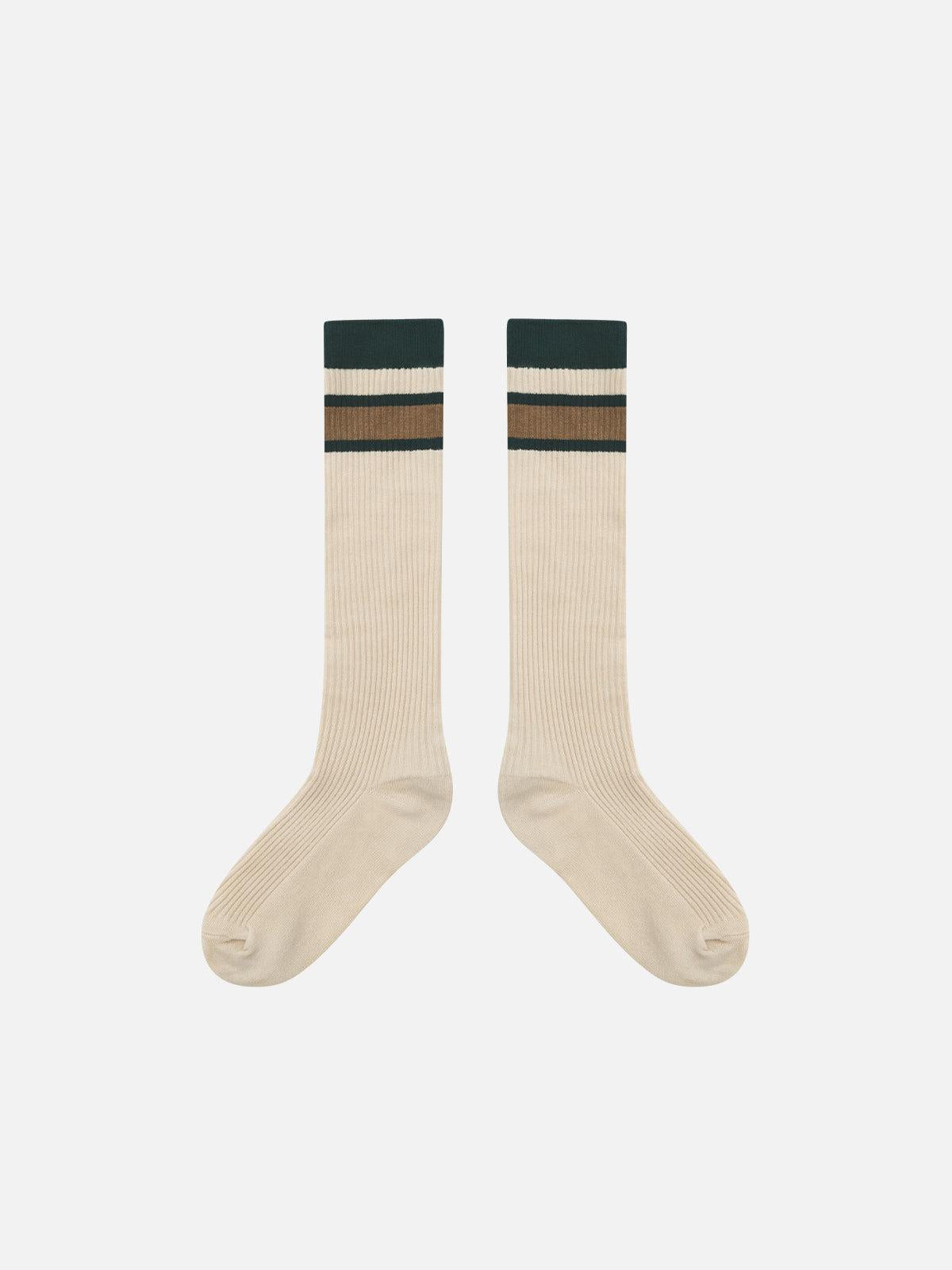 Color Blocking Stripe Socks
