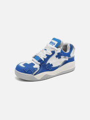 Color Blocking Thick Bottom Skate Shoes