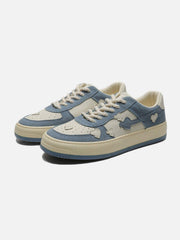 Color Contrast Heart Design Casual Shoes