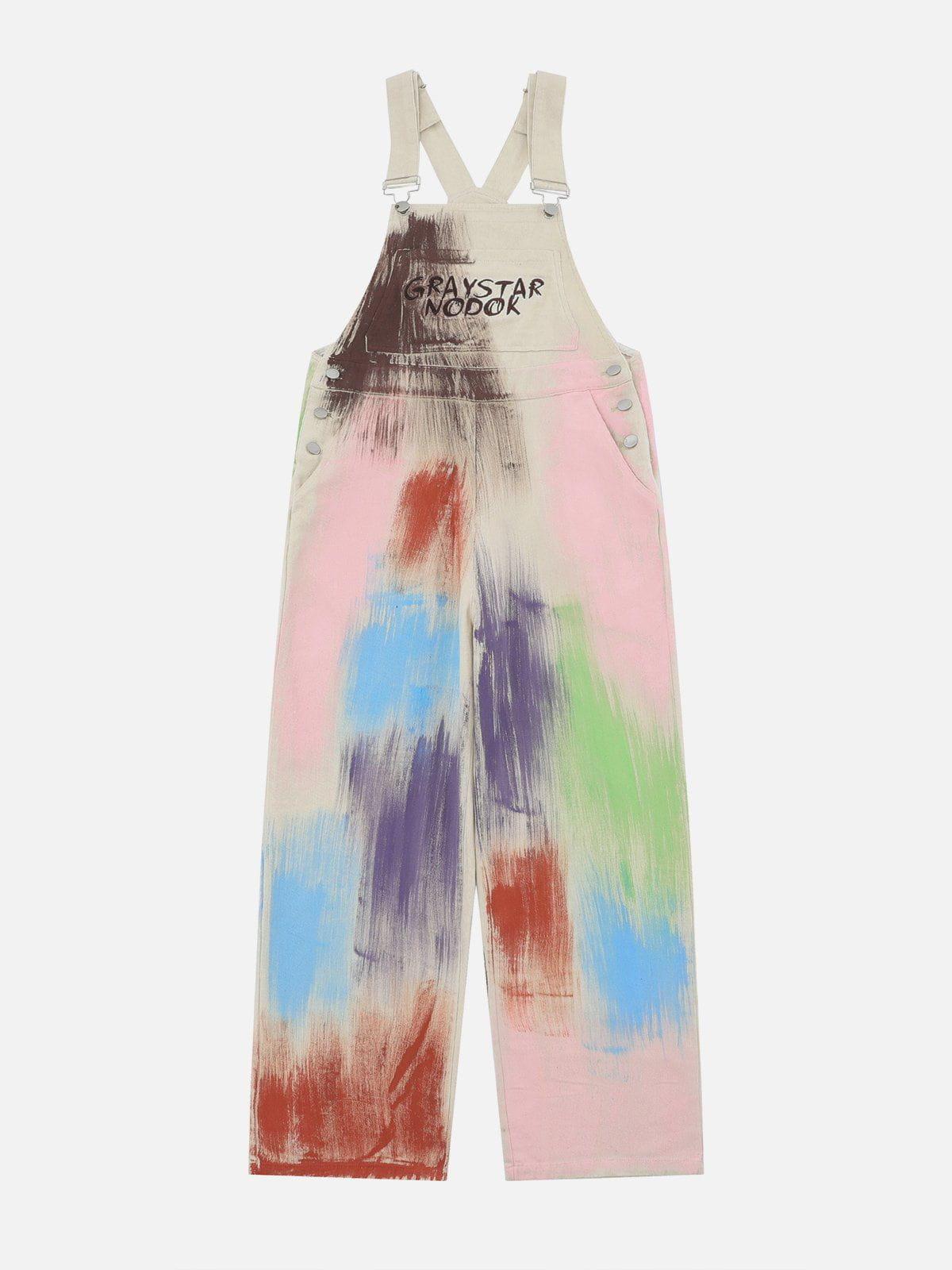 Colorful Graffiti Overalls