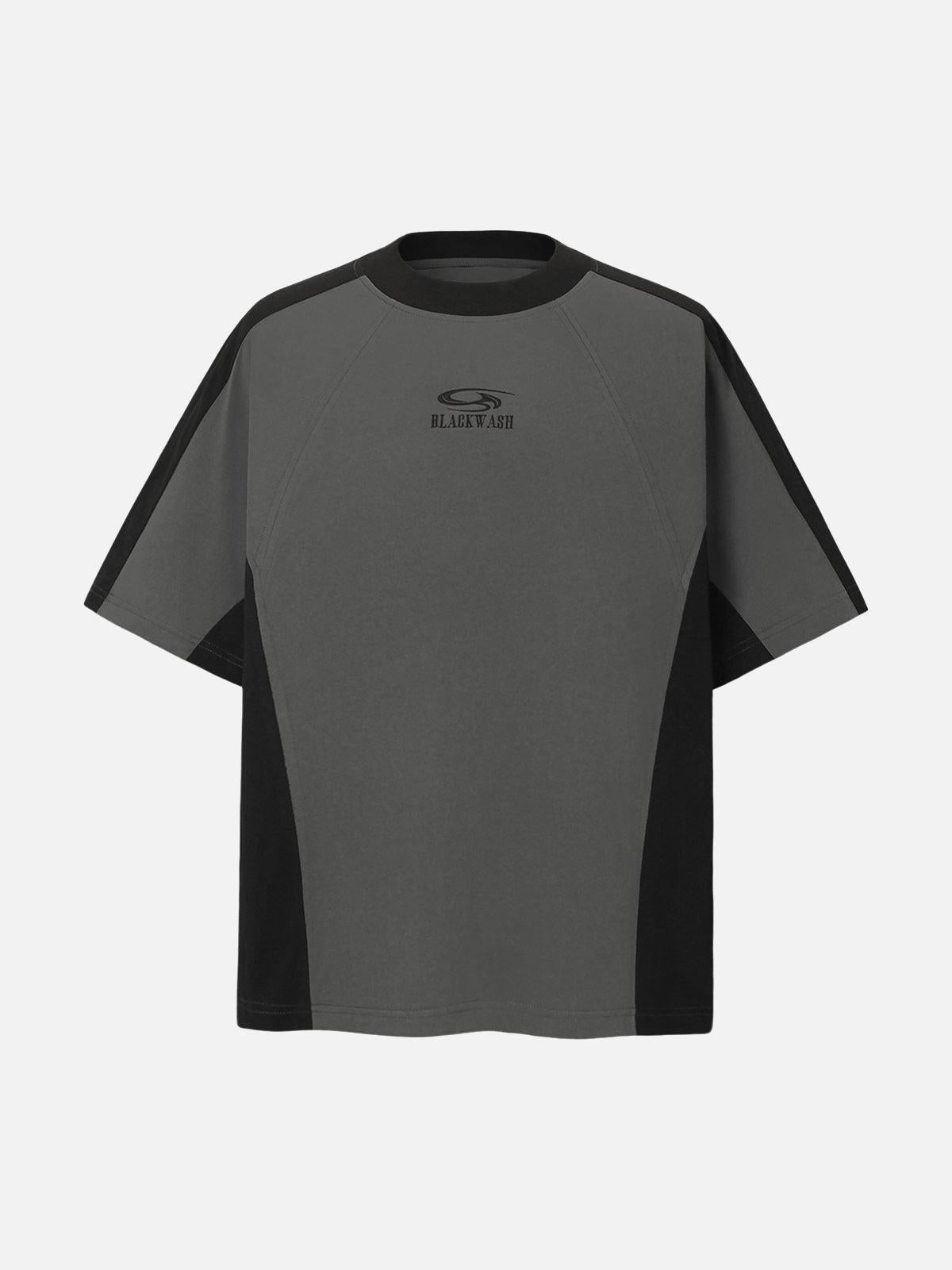 Contrast Color Short Sleeve T-Shirt