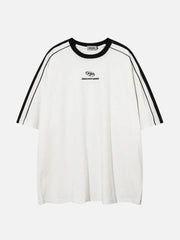 Contrast Paneled Raglan Sleeve Tee