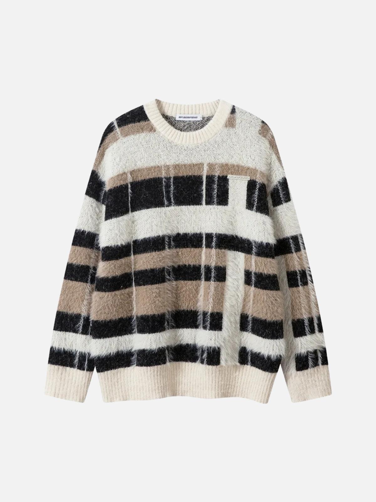 Contrast Striped Sweater