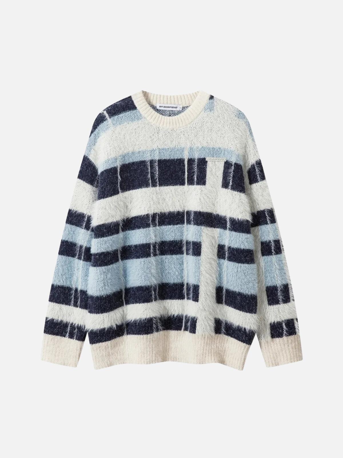 Contrast Striped Sweater