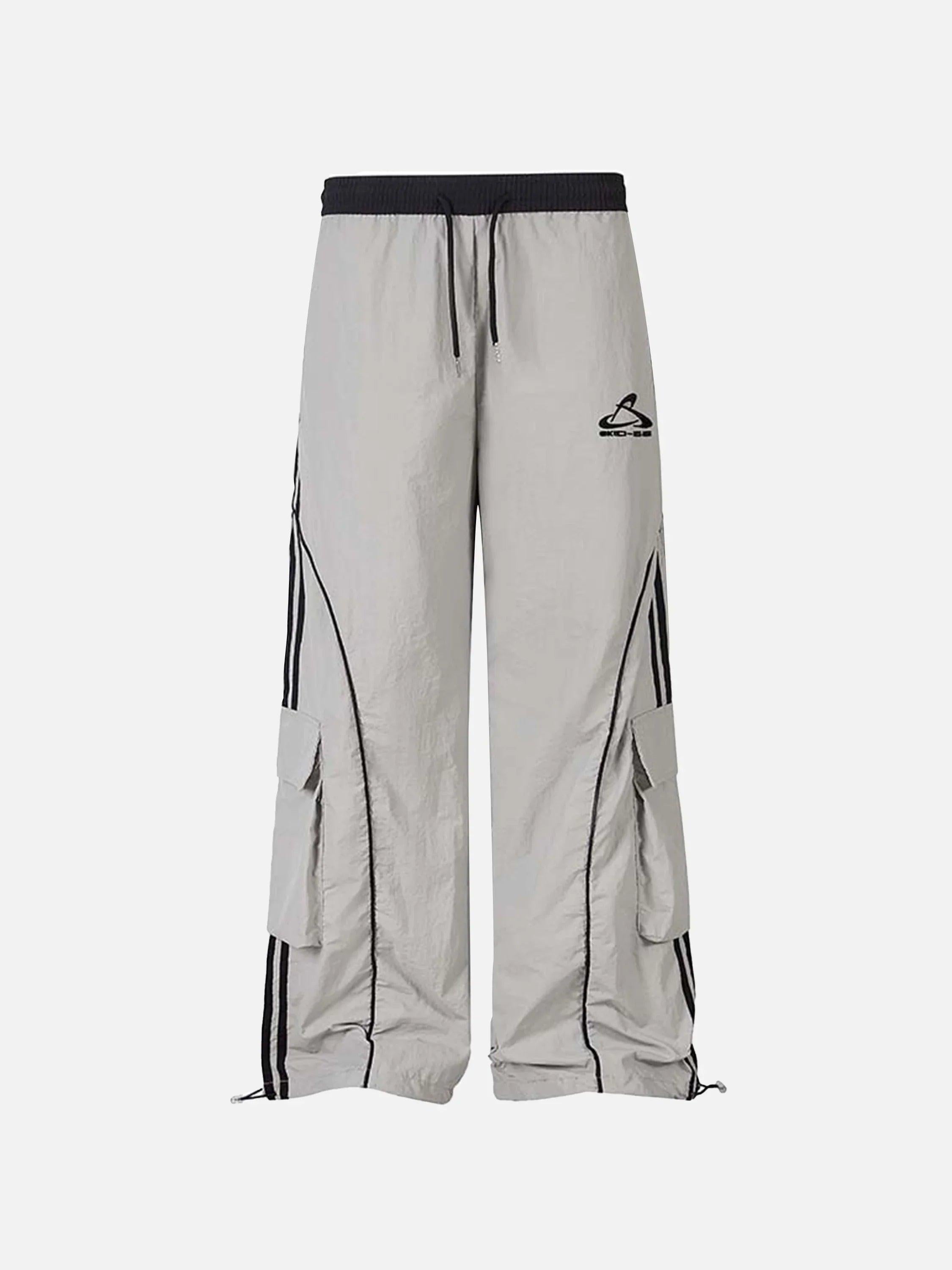 Contrast Striped Drawstring Sweatpants