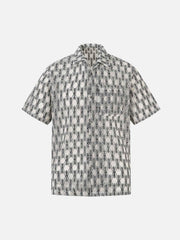 Crochet Hollow Button-Up Shirt