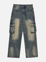 Curved Patchwork Jeans