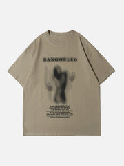 Dark Silhouette Print T-Shirt