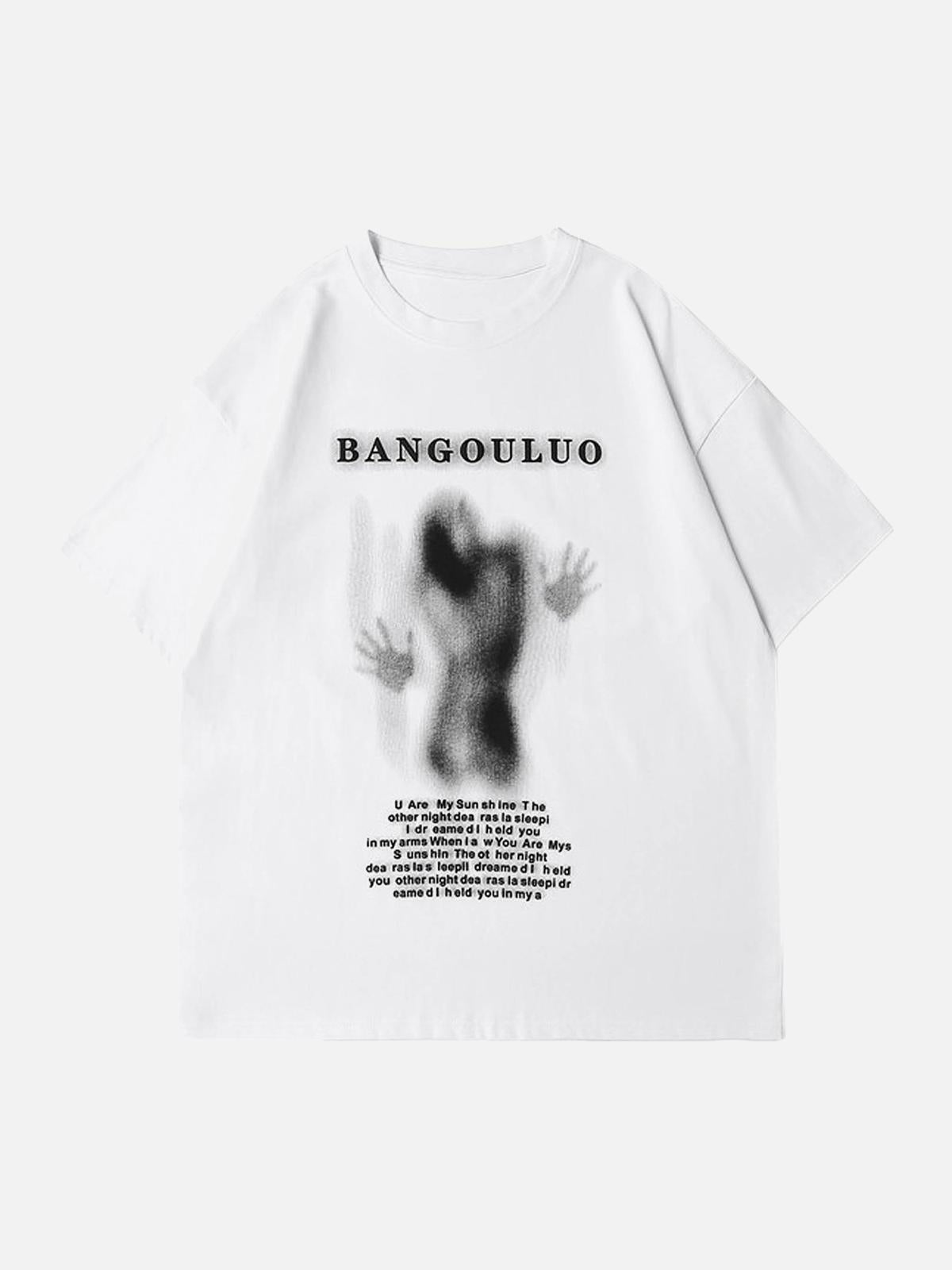 Dark Silhouette Print T-Shirt