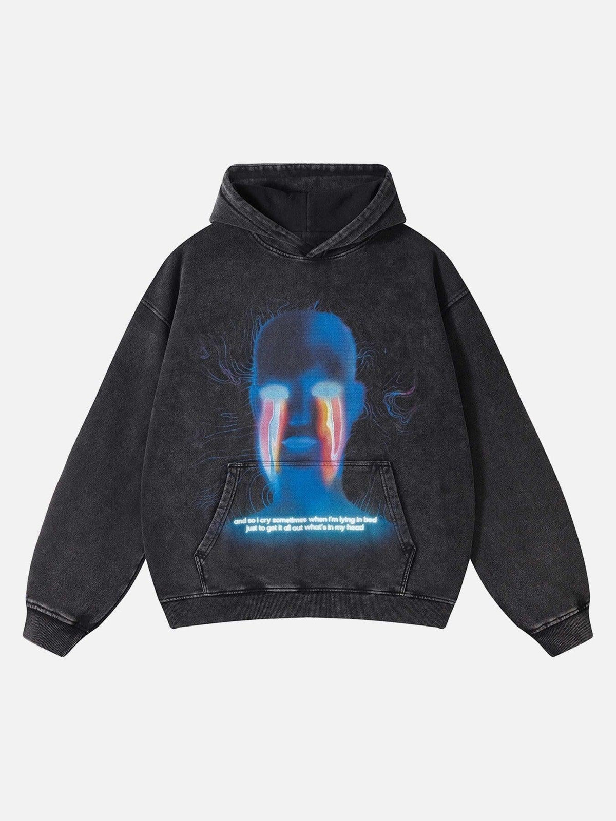 Dark Style Hooded Loose Sweatshirt
