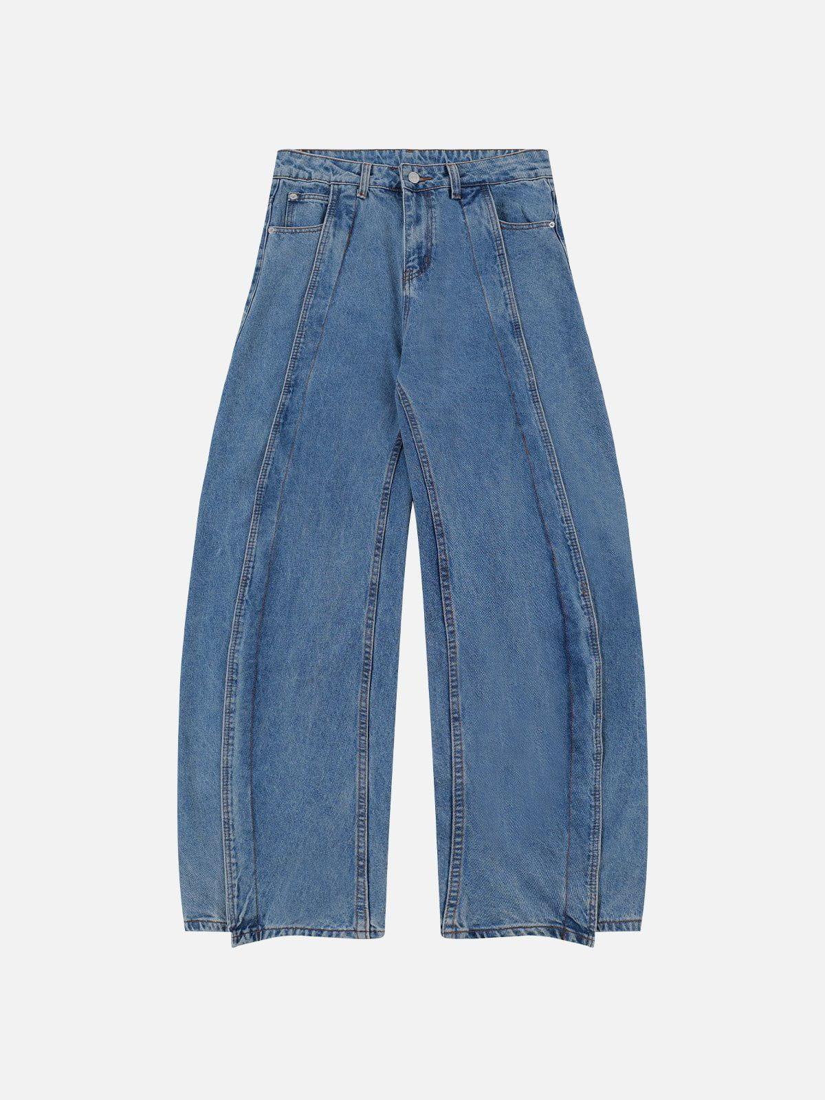 Deconstruction Design Loose Jeans