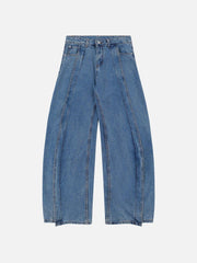 Deconstruction Design Loose Jeans