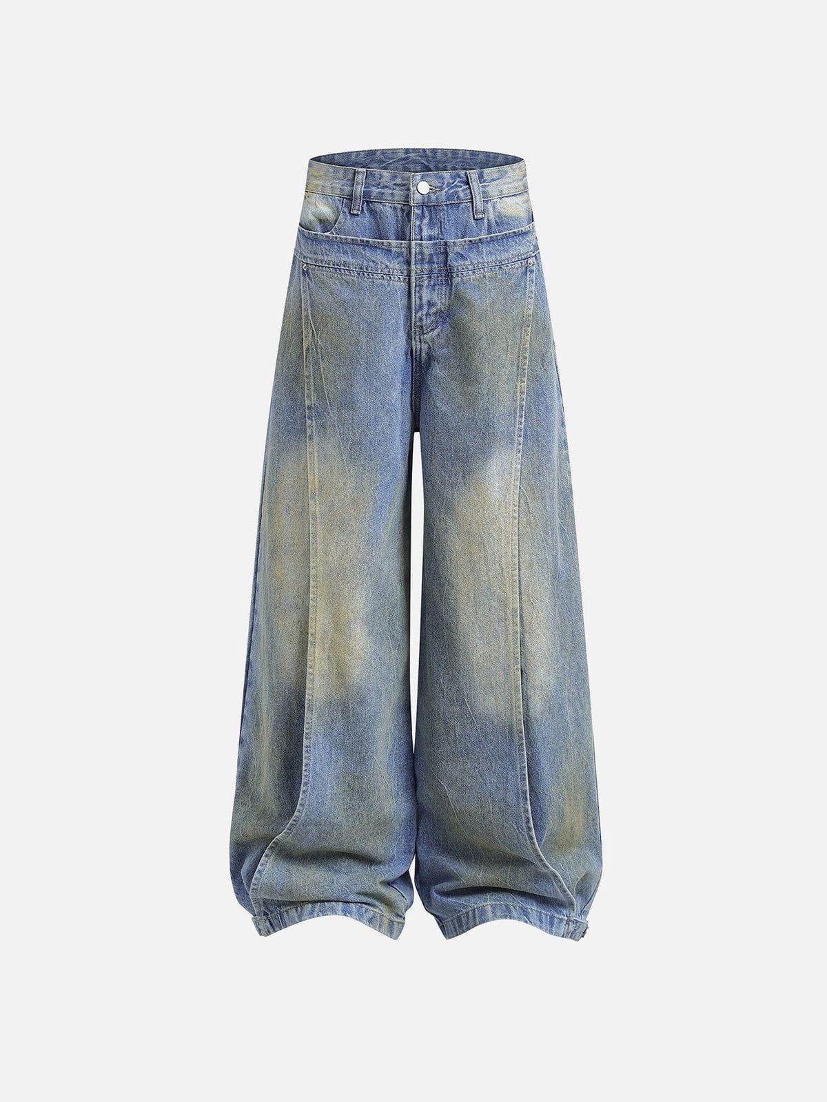 Deconstructive Patchwork Jeans