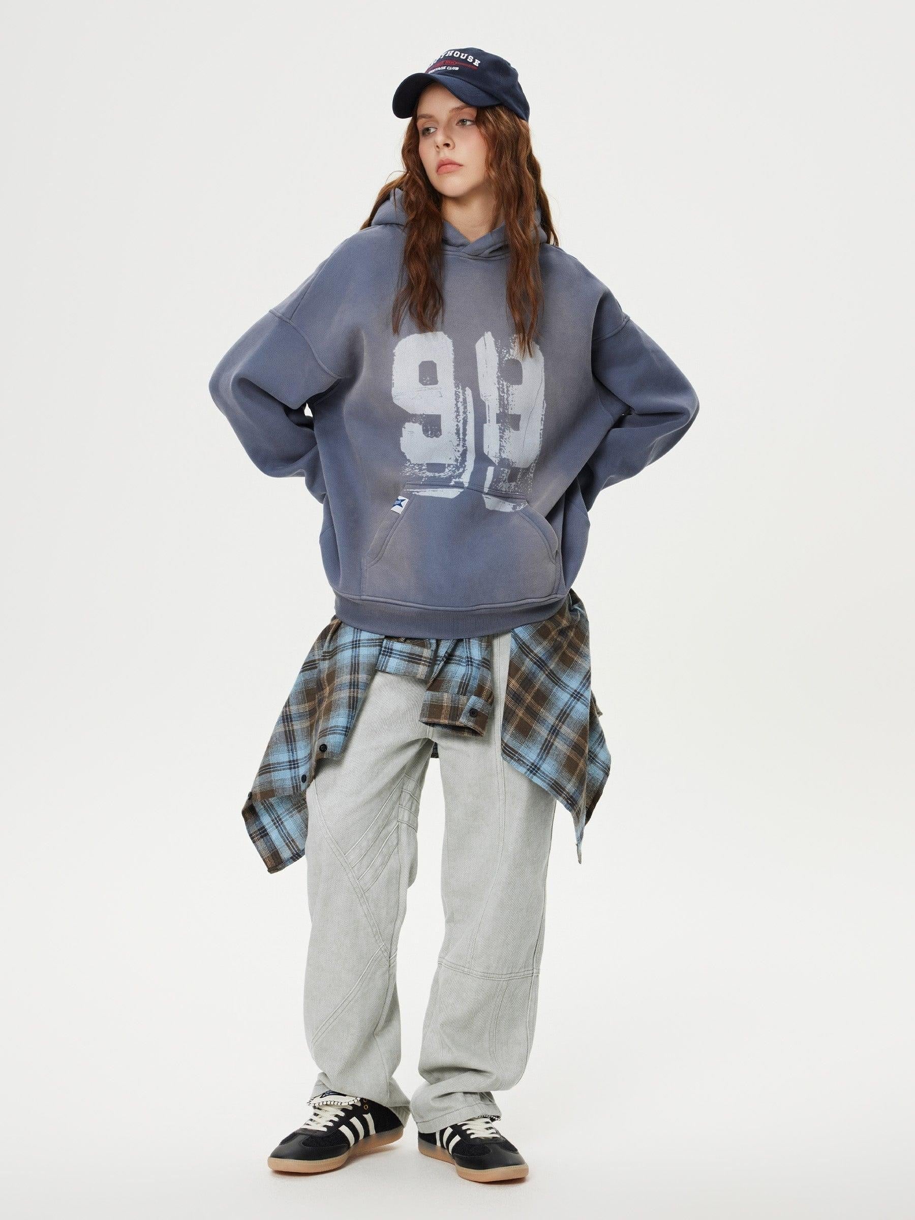 Deconstructive Patchwork Washed Jeans