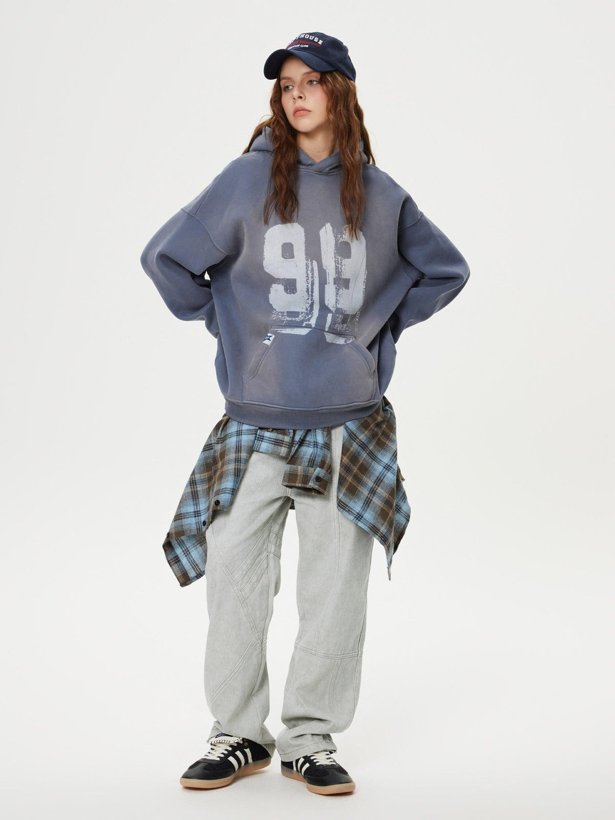 Deconstructive Patchwork Washed Jeans
