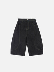 Deconstructive Washed Longline Jorts