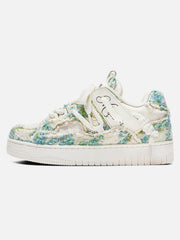 Destruction Series Tassel Contrast Color Sneakers