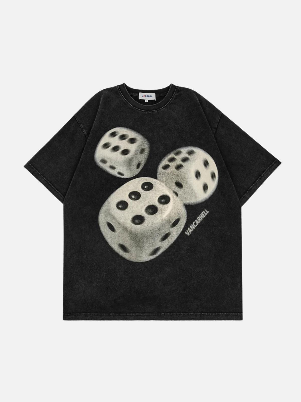 Dice Print Washed Tee