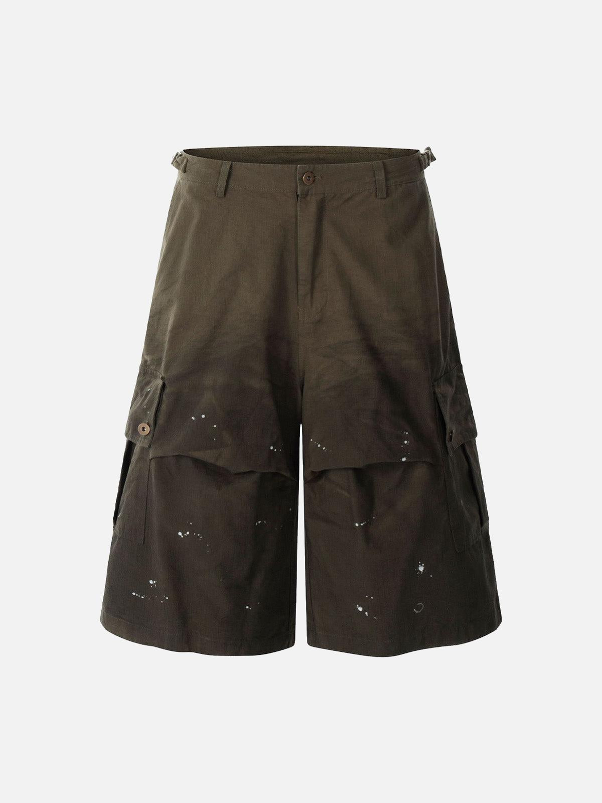 Dirty Dyed Distressed Cargo Jorts