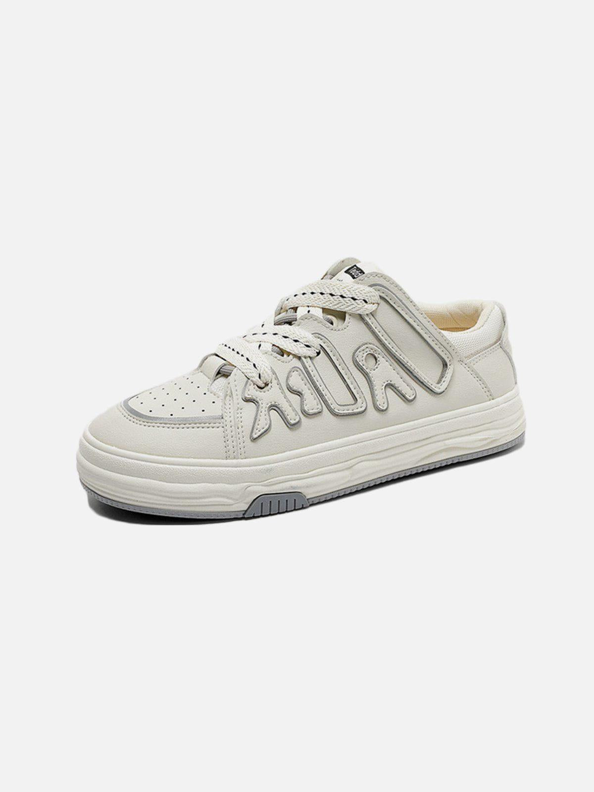 Dissolving Sole Patchwork Skate Shoes