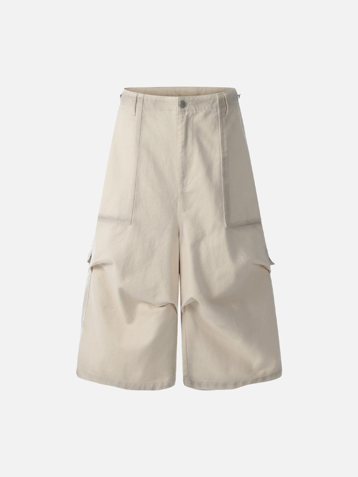 Distressed Multi-Pocket Cargo Jorts