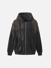 Distressed Patchwork Velvet Jacket
