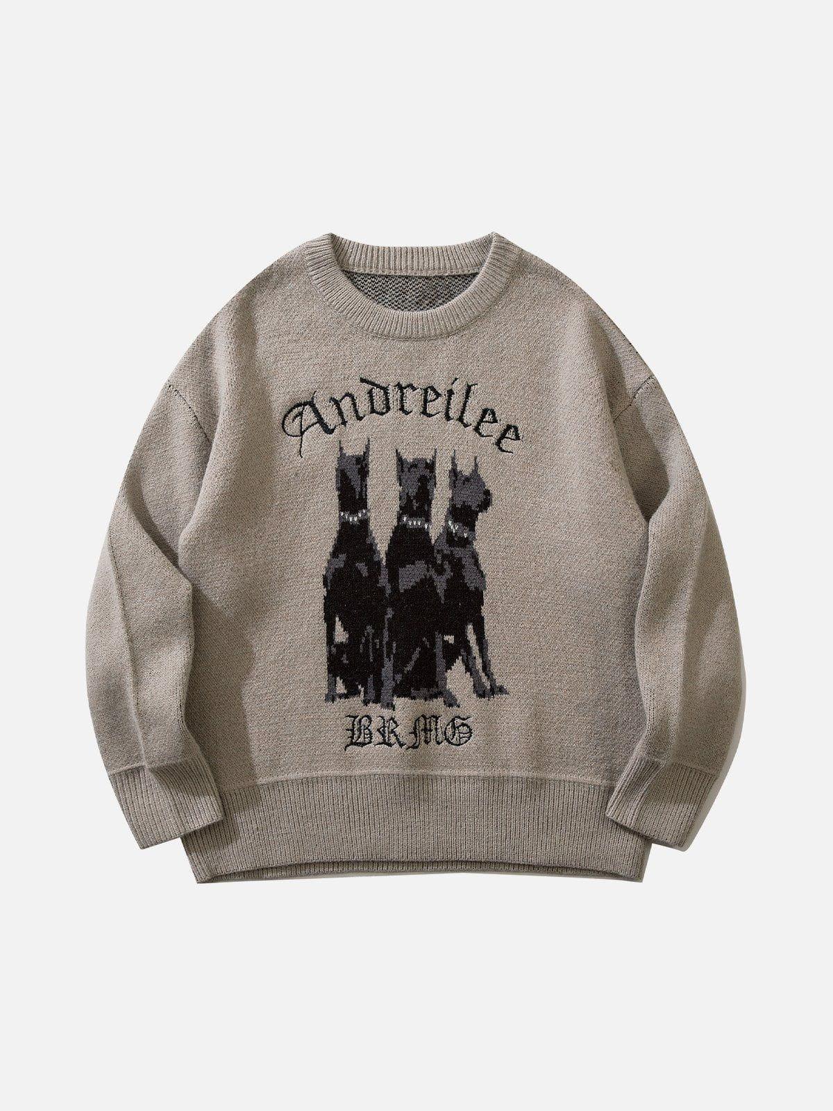 Doberman Print Sweater