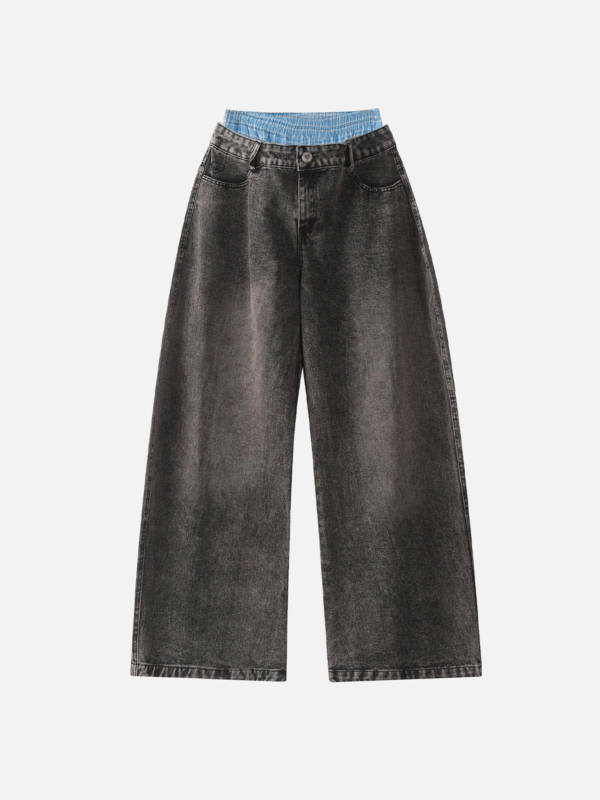 Double Waist Loose Sagging Jeans