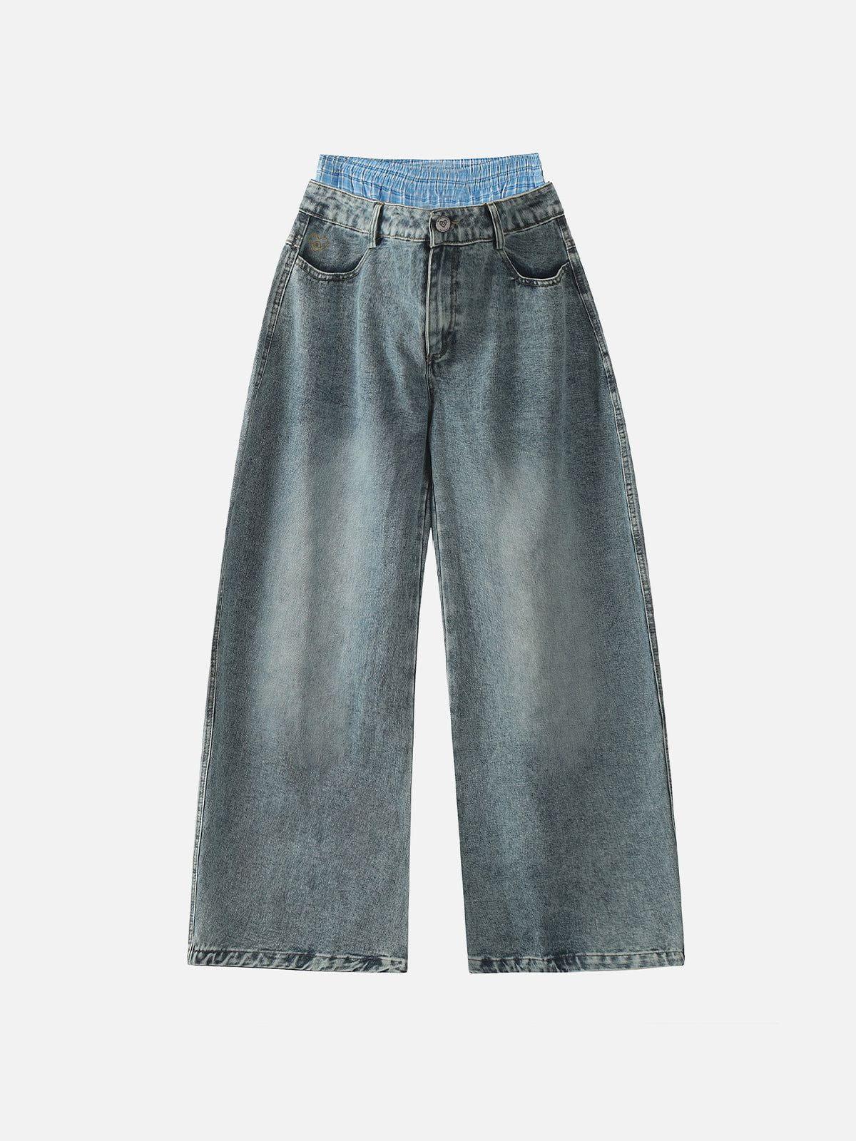 Double Waist Loose Sagging Jeans