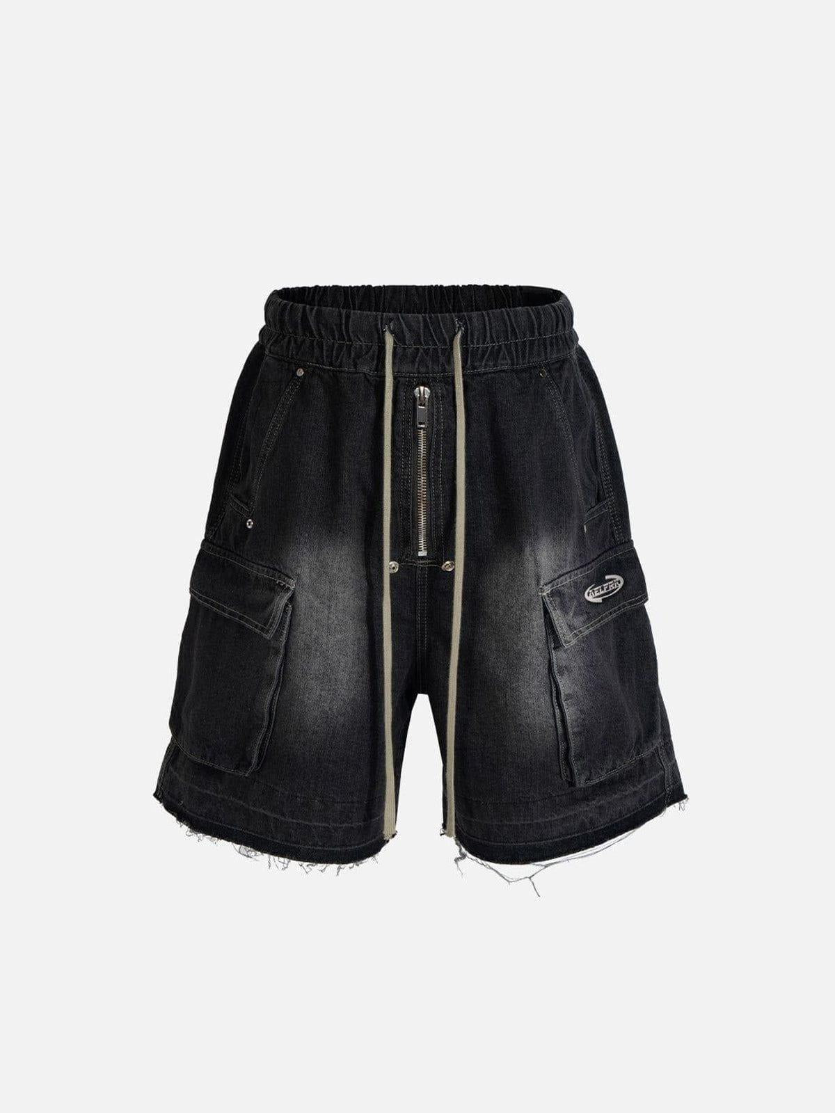 Drawstring Washed Jorts