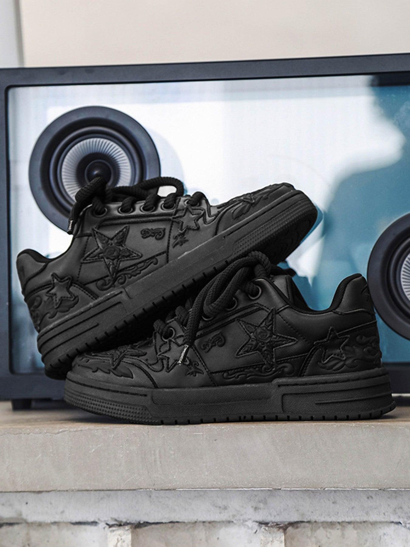 Embossed Stars Casual Board Shoes