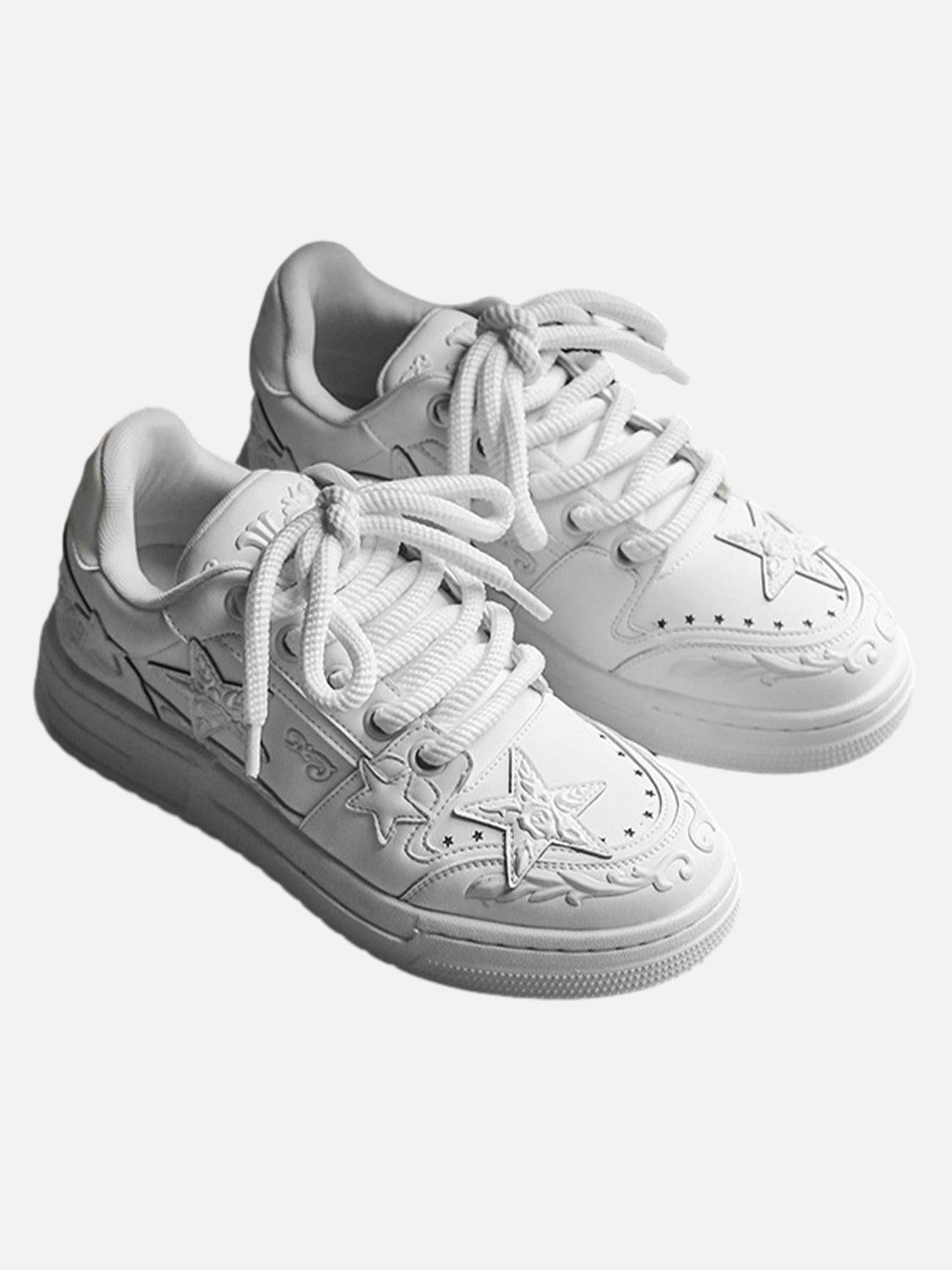 Embossed Stars Casual Board Shoes
