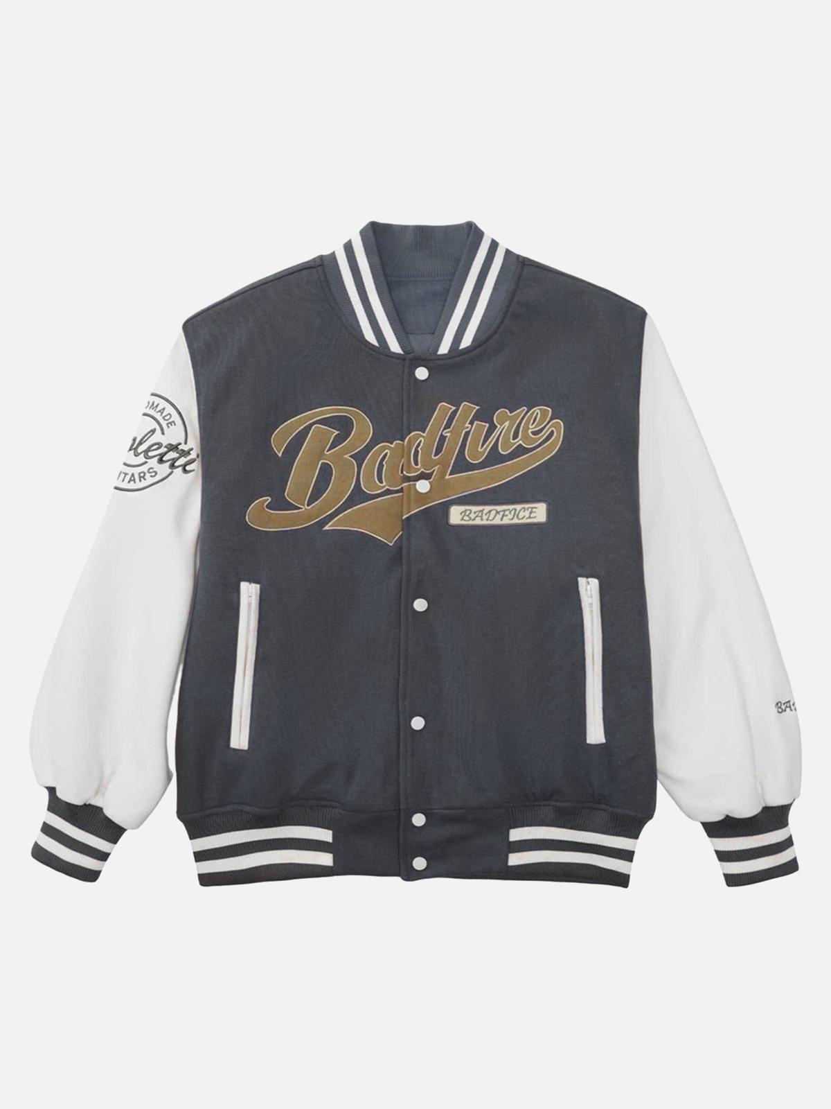 Embroidered Baseball Bomber Jacket