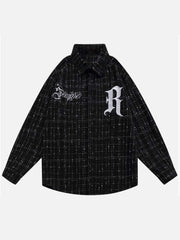 Embroidered Plaid Shirt
