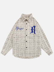 Embroidered Plaid Shirt